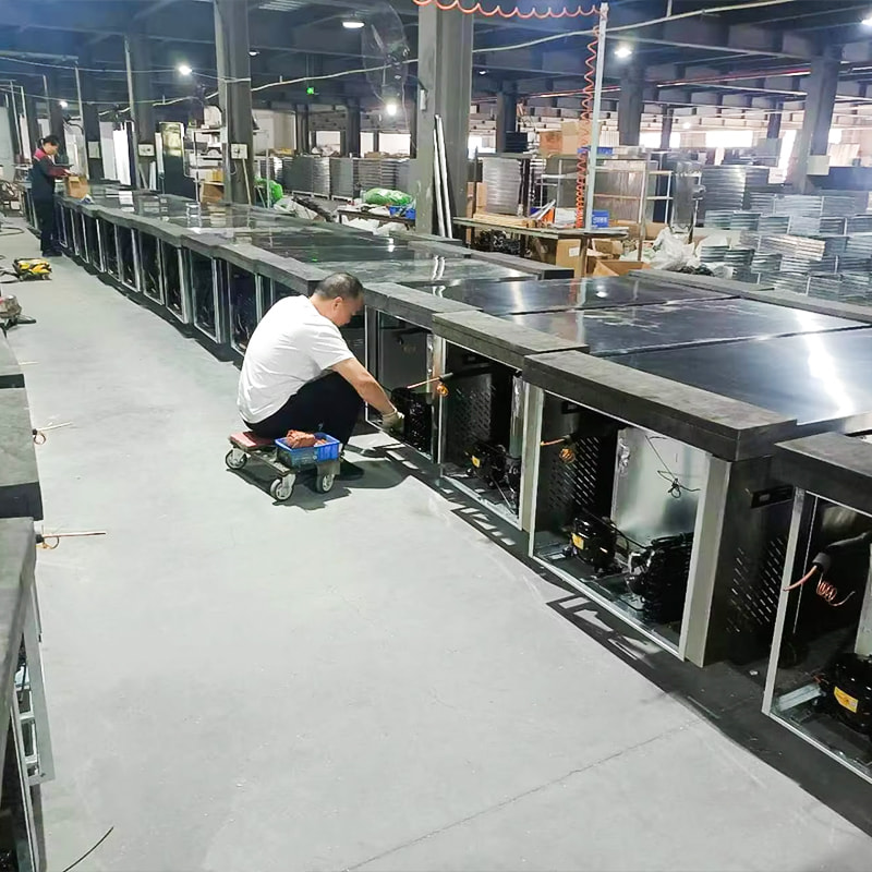 Armário de cozinha refrigerado a ar de 1,8 m com resfriamento plano Armário de cozinha refrigerado a ar de 1,8 m com resfriamento plano