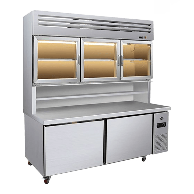 Chiller combinado multideck de fundo plano