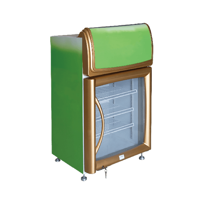 Amostras de vitrines de catering