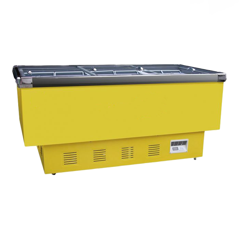 Vitrines refrigeradas de fundo plano para ilhas Vitrines refrigeradas de fundo plano para ilhas